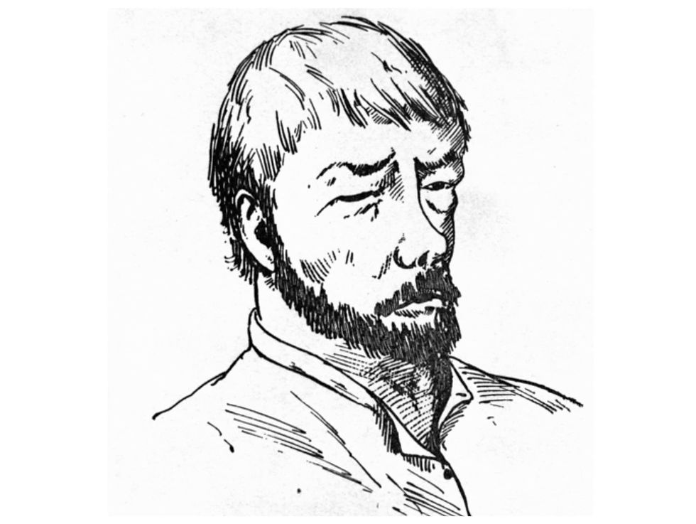 Sketch of Pierre "Pig's Eye" Parrant, drawn by an artist who knew him. Minnesota Historical Society.