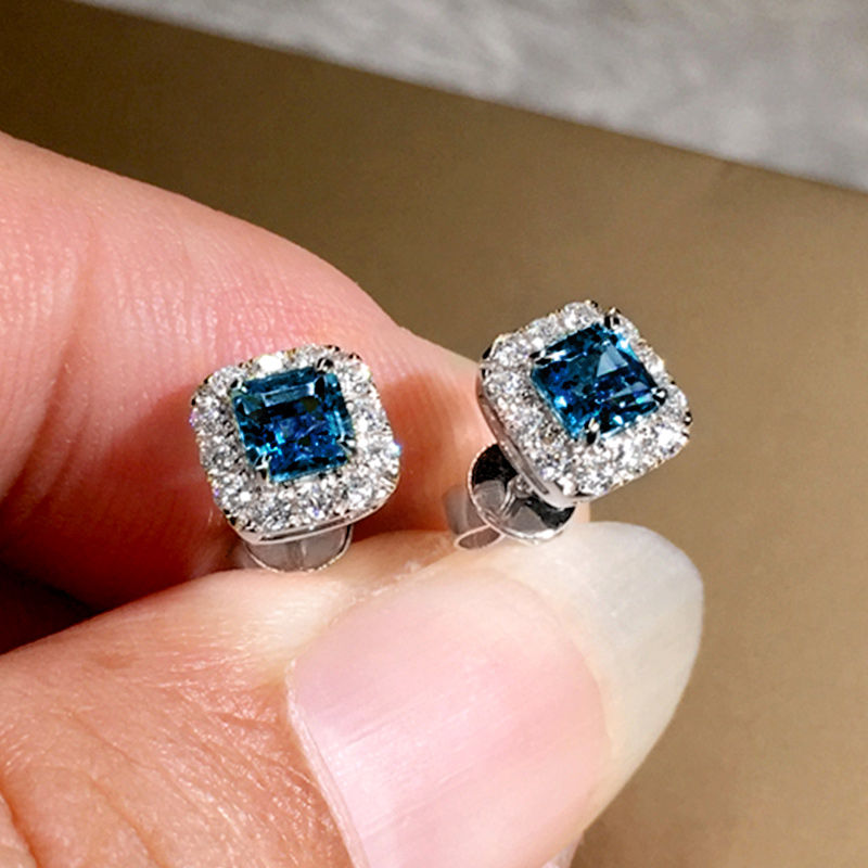 Thumbnail: The Amalfi Stud – Eternity CZ Earrings | Liyvora