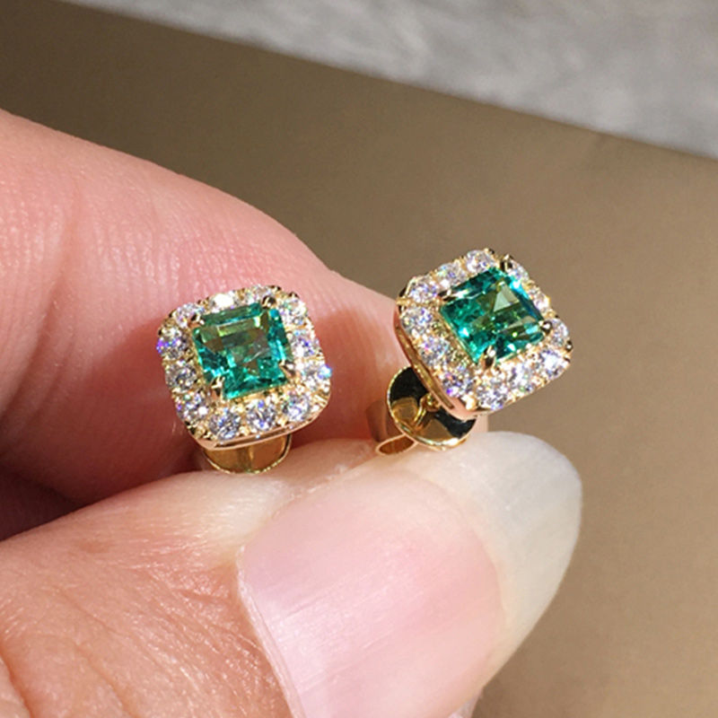 Thumbnail: The Amalfi Stud – Eternity CZ Earrings | Liyvora