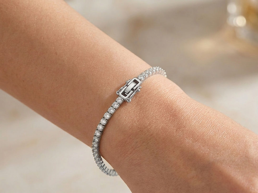 Thumbnail: Tennis Bracelet — Crystal Pavé | Gold, Rose Gold & Silver | Liyvora