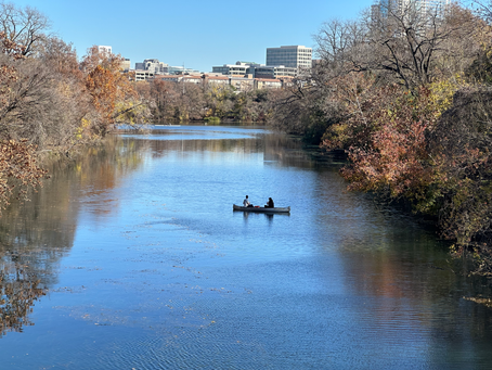Canoe on Barton Creek