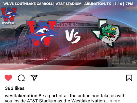 Big Game Chaps Vs Southlake Carroll 7PM View on Fox Sports Southwest