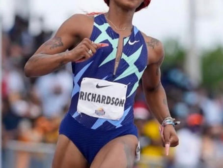 World's Second Fastest Women's 200 M Clocked in the Rain by Sha' Carri Richardson at 22.11 Seconds