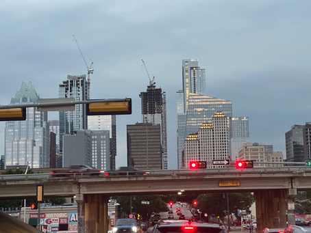 Friday Evening View of Austin's Skyline
