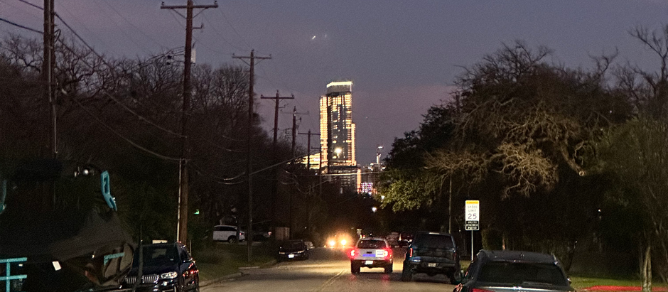 850 Feet 6th & Guadalupe Evening View