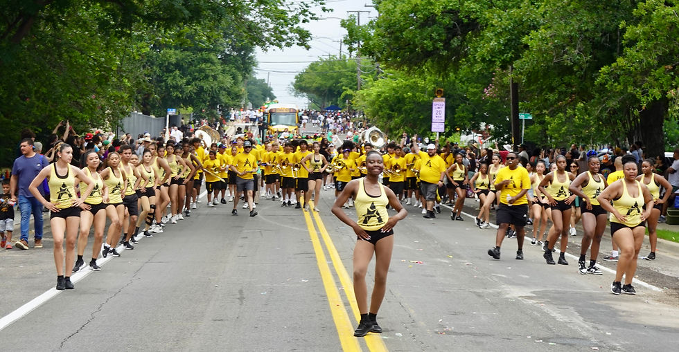 Juneteenth Parade-Austin All Star Marching Band and Spirit Teams