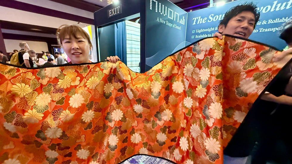 SXSW EXPO Fabric Speaker from NWON, "A New Shape of Sound"