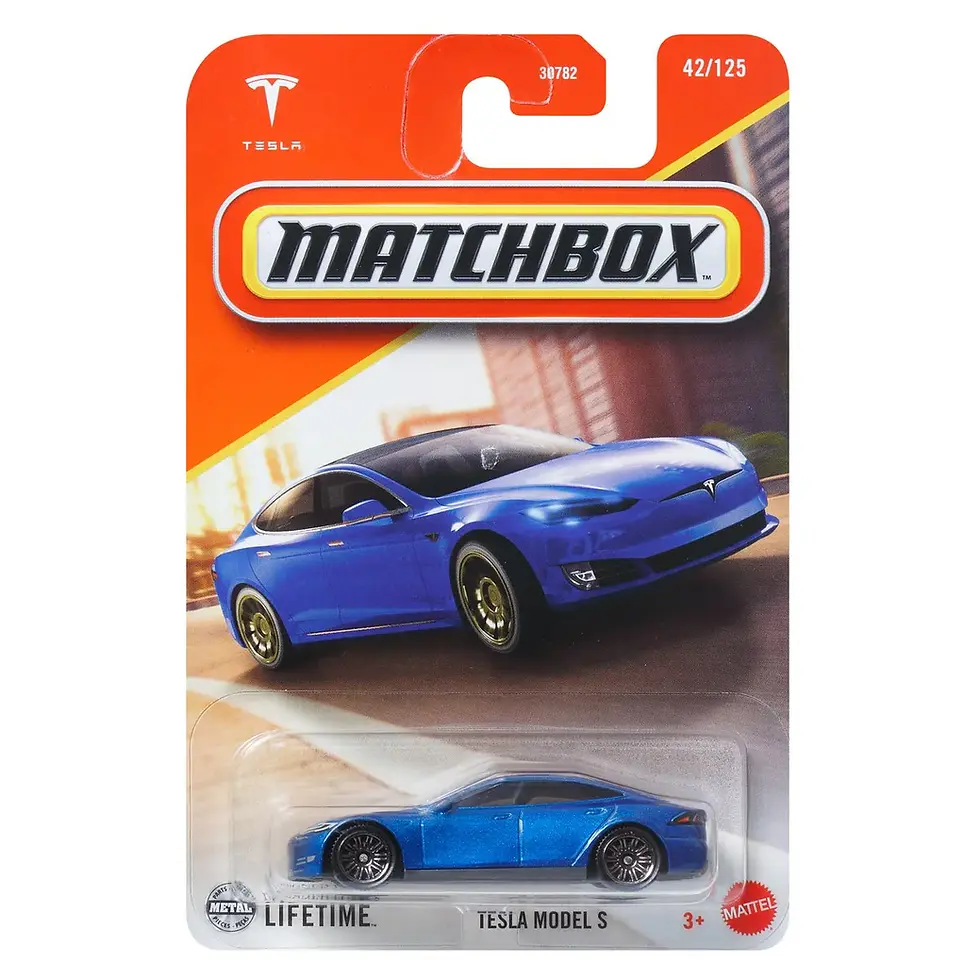 Tesla Model S 42/125 Matchbox Mattel