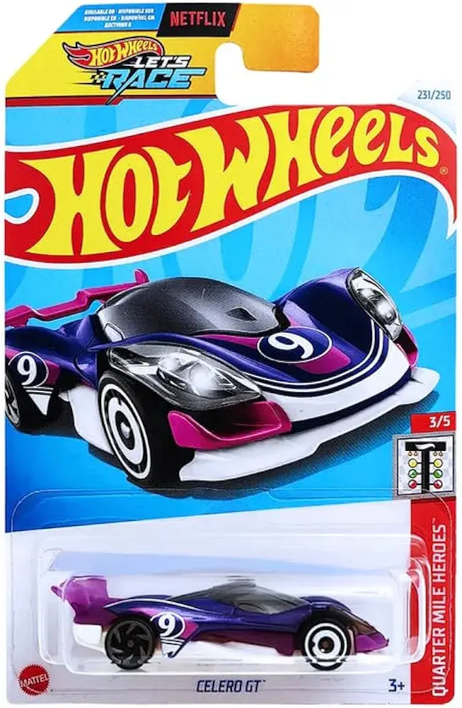 Celero GT 231/250 Quarter Mile Heroes 3/5 Netflix Let's Race Hot Wheels Mattel