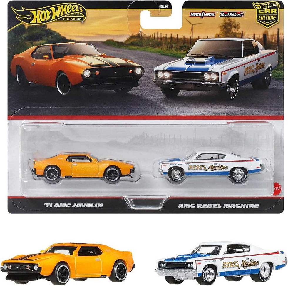 '71 AMC Javelin & AMC Rebel Machine Hot Wheels Premium 2 Pack Car Culture