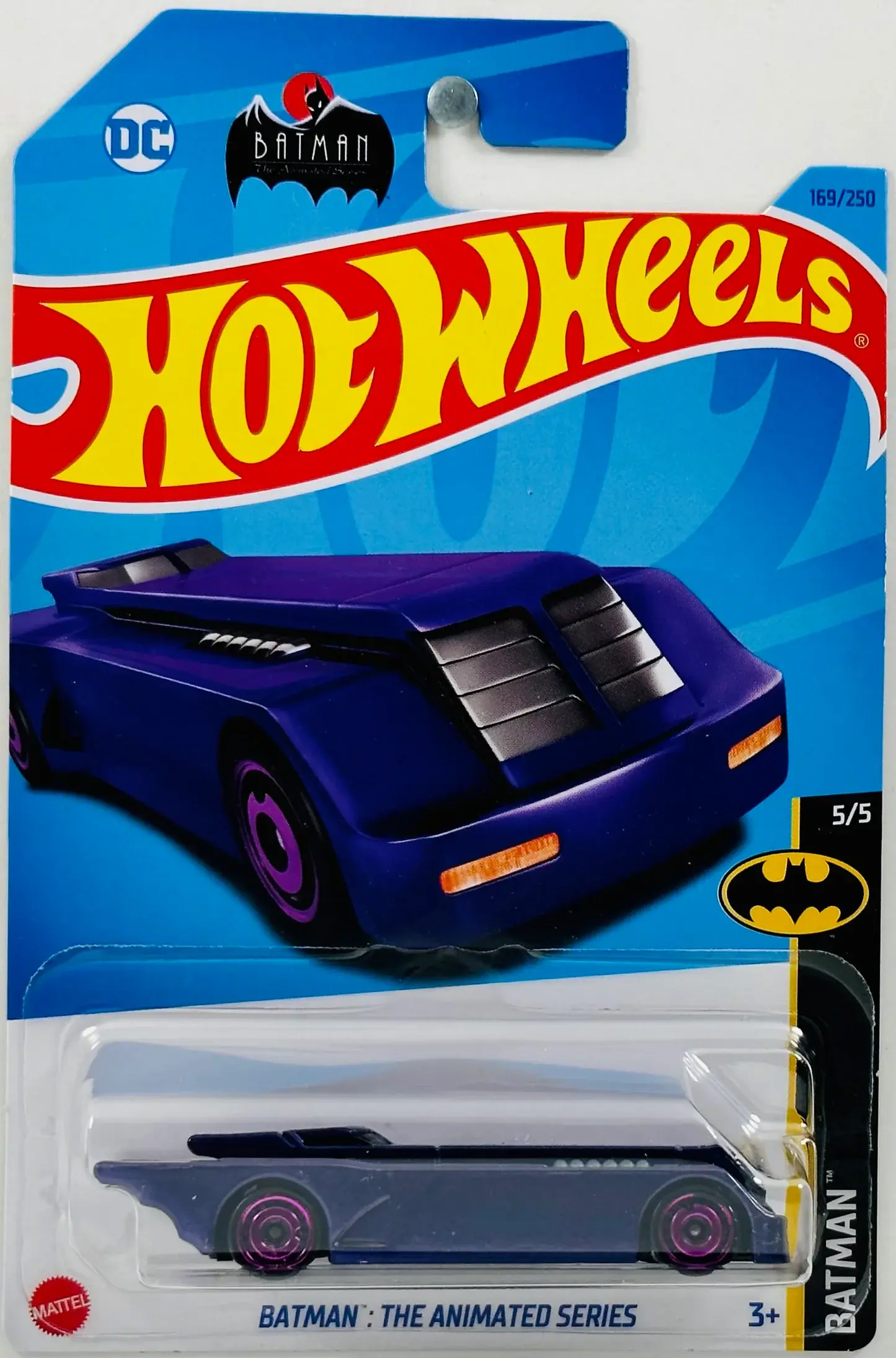 Batmobile Batman Animated Series 169/250 Batman 5/5 Hot Wheels Mattel
