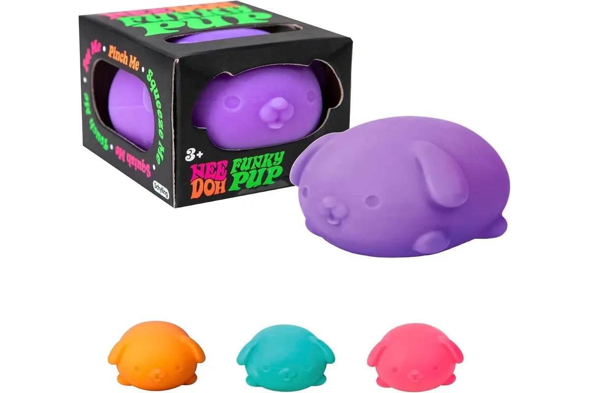 NeeDoh Funky Pups - quishy Sensory Toy – Soft Dough Filling