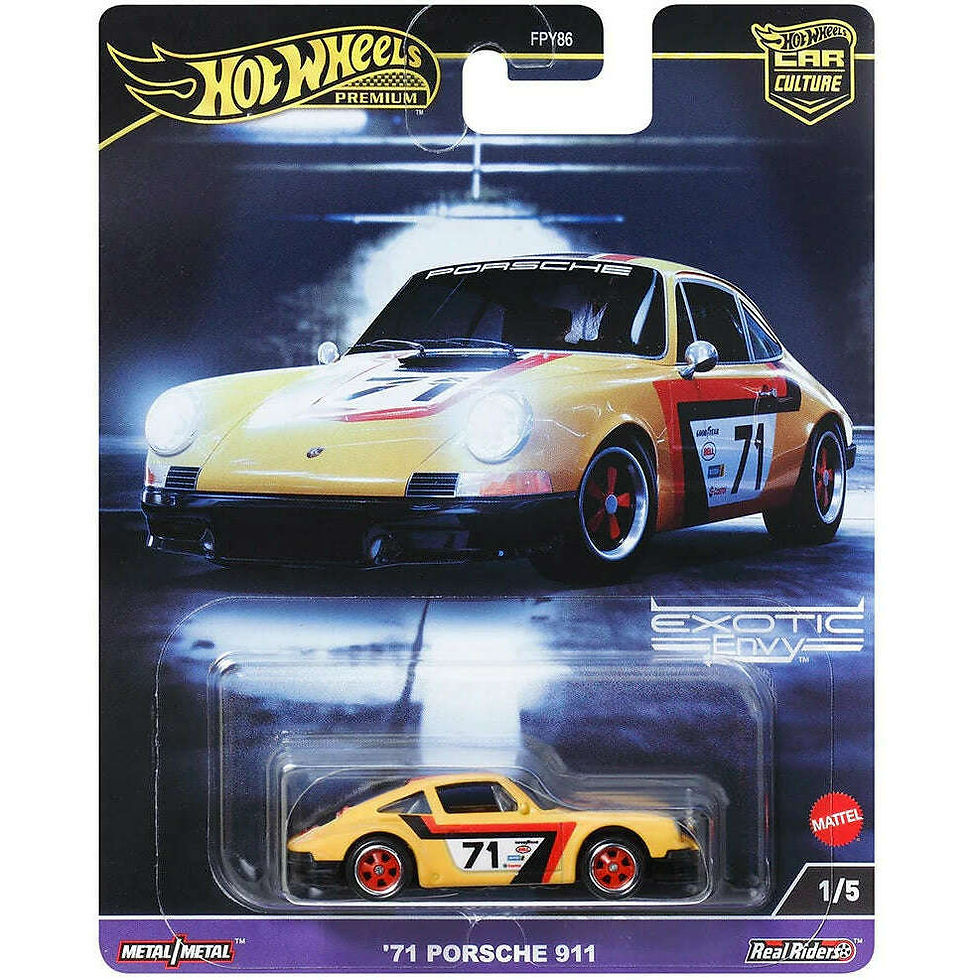 '71 Porsche 911 1/5 Exotic Envy Car Culture Hot Wheels Premium Mattel