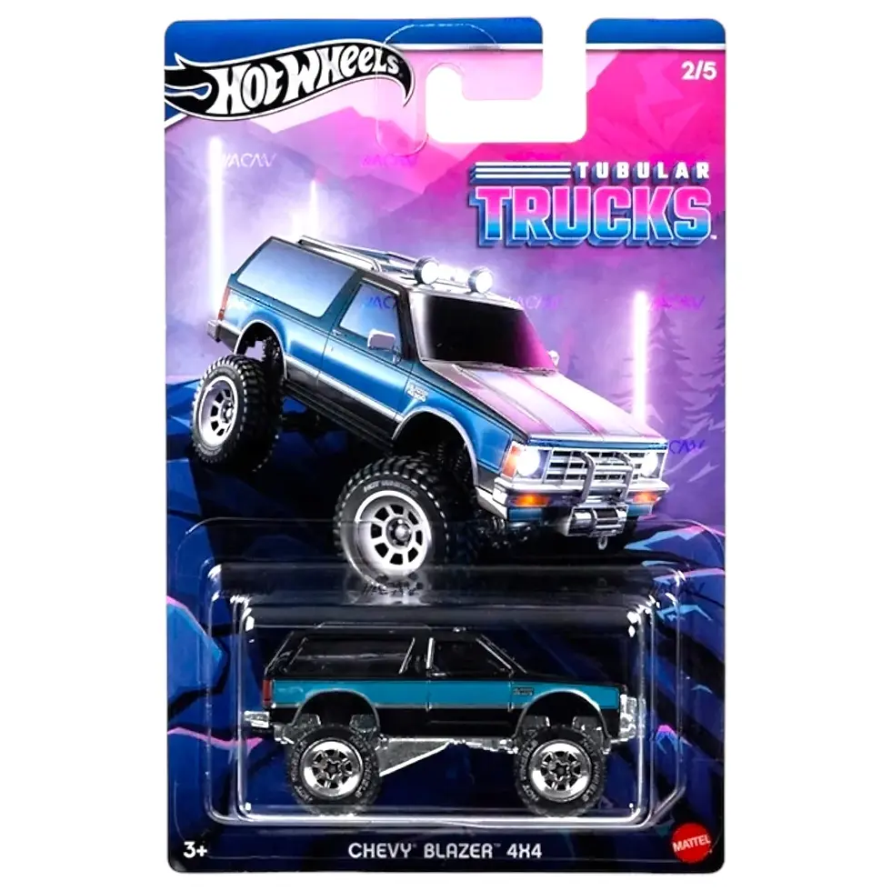 Chevy Blazer 4X4 2/5 Tubular Trucks Hot Wheels Mattel