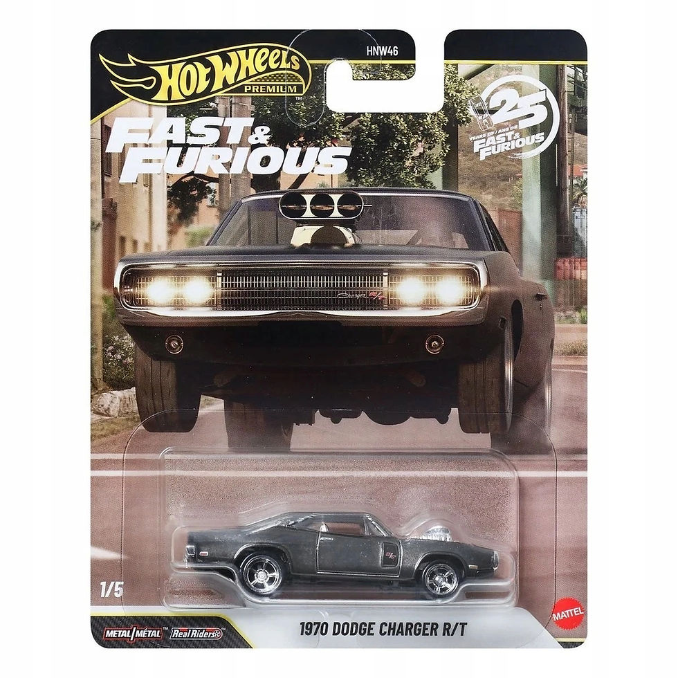 1970 Dodge Charger R/T 1/5 TH Fast & Furious 25th Anniversary Hot Wheels