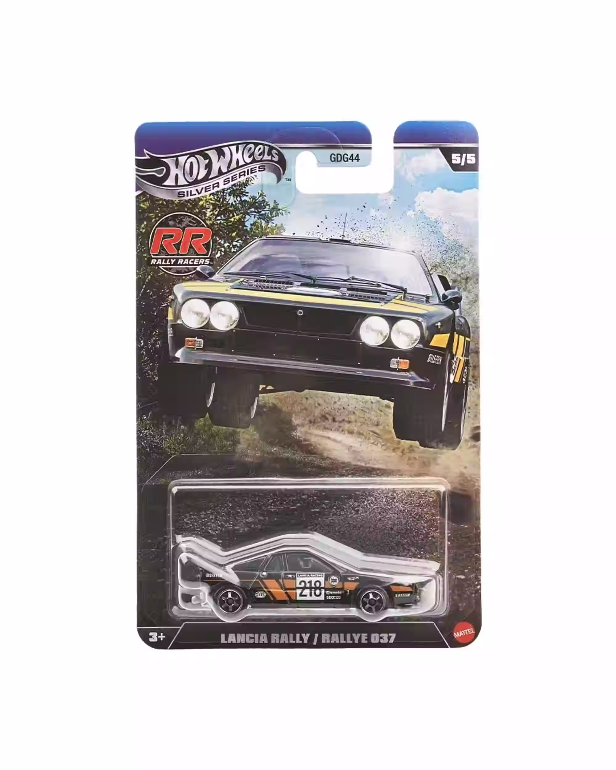 Lancia Rally 5/5 Rally Racers Hot Wheels Silver Mattel