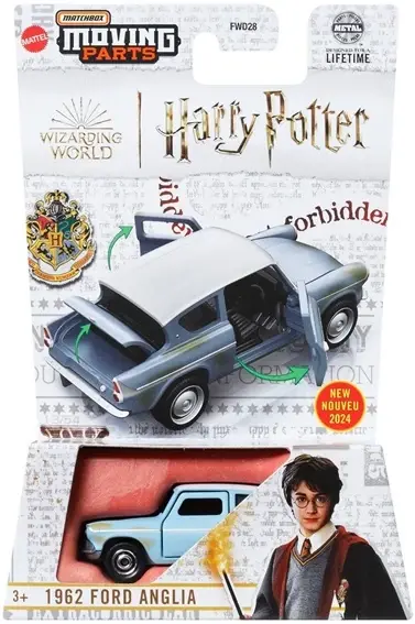 1962 Ford Anglia Harry Potter Moving Parts 2024 Matchbox Mattel