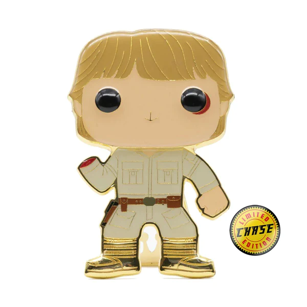 Thumbnail: Luke Skywalker Star Wars 11 -  4” Pop! Enamel Pin (Chase Edition)