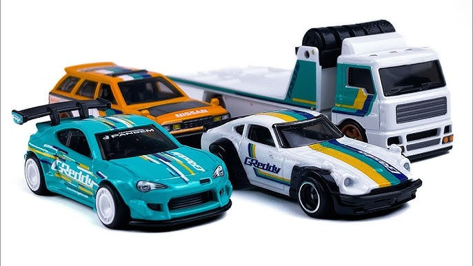 Thumbnail: GReddy Fleet Street Hot Wheels Premium Box Set Pandem Subaru BRZ Maxima Datsun