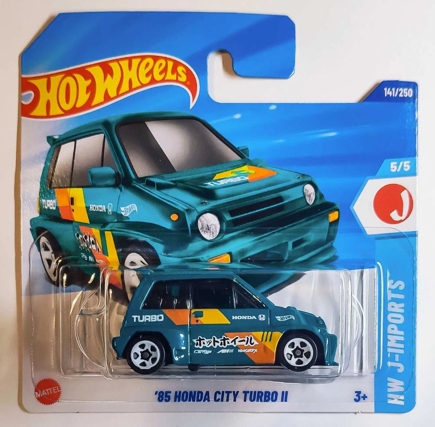 '85 Honda City Turbo II 141/250 HW J-Imports 5/5 Hot Wheels Mattel Treasure Hunt