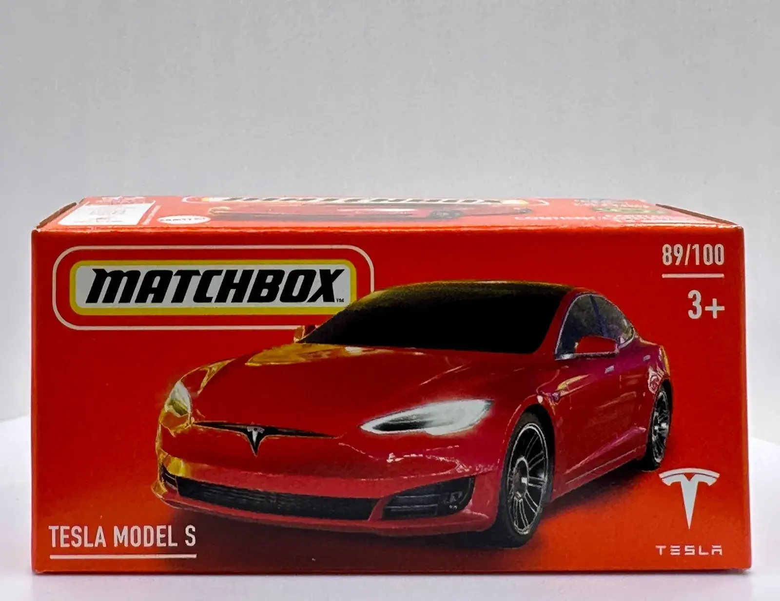 Tesla Model S Red 89/100 Matchbox Mattel