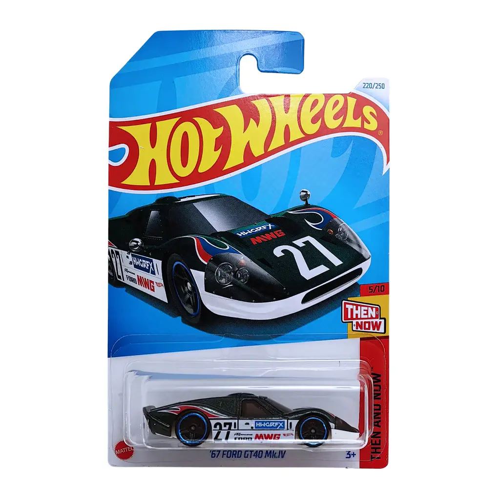 '67 Ford GT40 Mk.IV 220/250 Then and Now 5/10 Hot Wheels Mattel