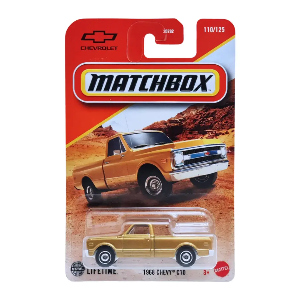 1968 Chevy C10 Gold 110/125 Matchbox Mattel 2025