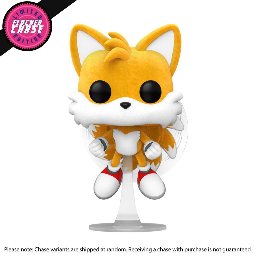 Thumbnail: Tails 978 Flocked Chase Sonic the Hedgehog Games - Funko Pop! Vinyl Figure