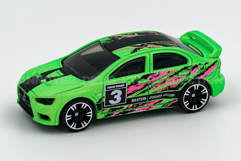 Thumbnail: 2008 Lancer Evolution 3/8 Neon Speeders Hot Wheels Silver