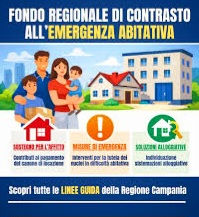 Emergenza abitativa: la Regione Campania eroga il sostegno, il Comune di Pomigliano d’Arco informa i cittadini