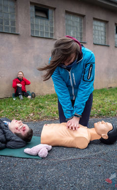 resuscitace na kurzu 1. pomoci opravdovým zážitkem PrPom Praha