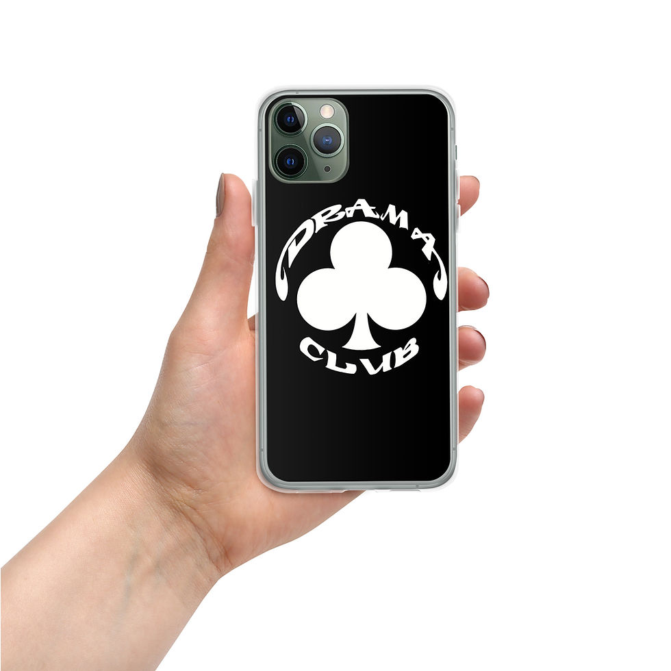 Thumbnail: Drama Club Black Clear Case for iPhone®