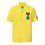 Thumbnail: Drama Club Brand "Black Boss Bunny" Button Up Unisex Short Sleeve Shirt (Yellow)