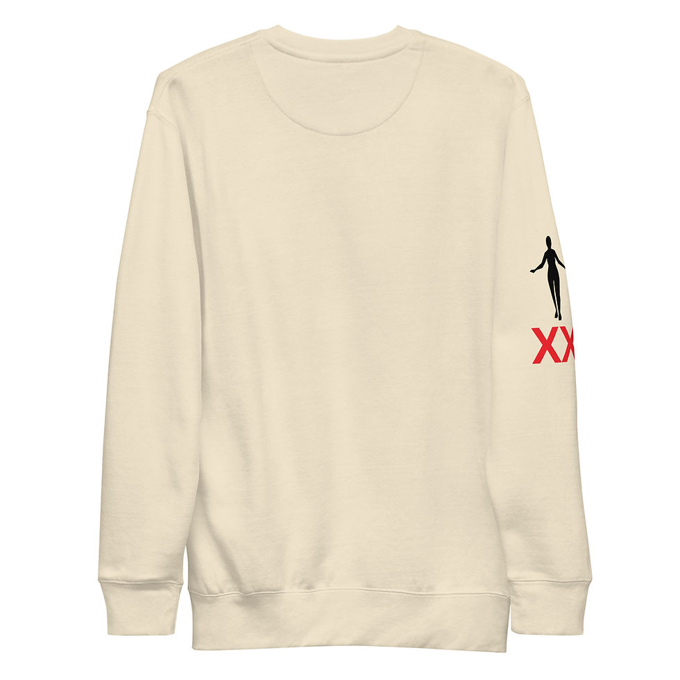 Thumbnail: Drama Club Brand Quiet "Femme" Crew Neck Designer Premium Sweatshirt