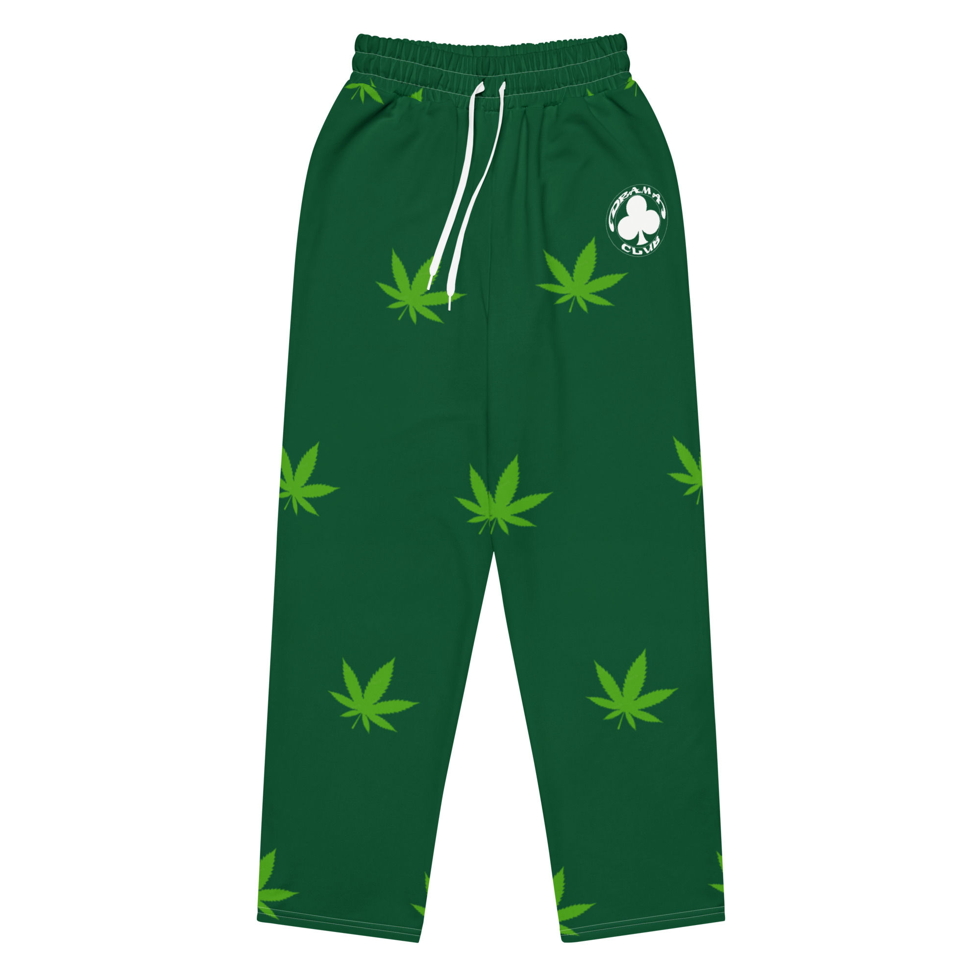 Drama Club Brand "Green Leaf" Wide-Leg Joggers