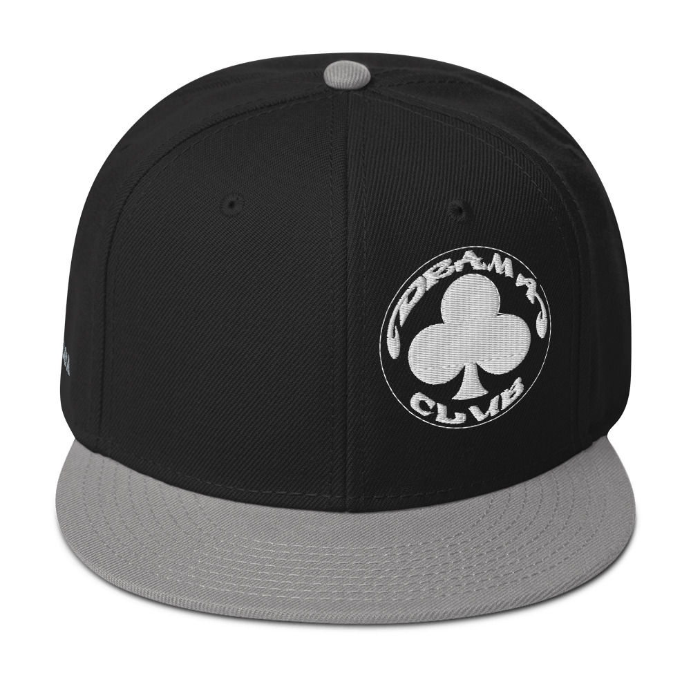 Drama Club Gray and Black Snapback Hat