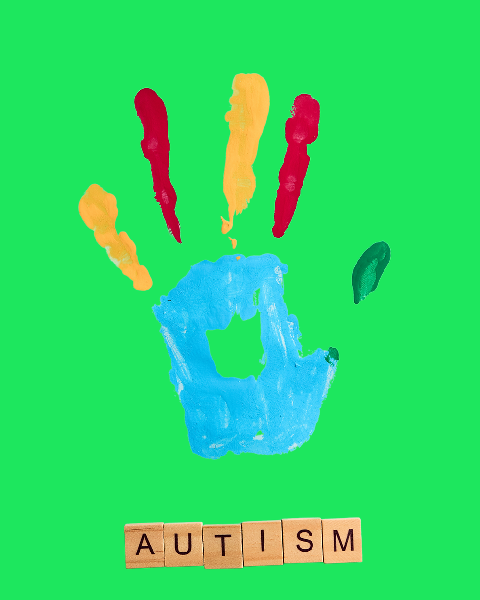 Colorful illustration representing autism support and family-centered care