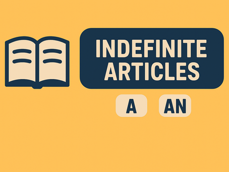 Indefinite articles