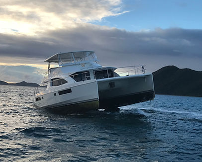 Stranded yacht