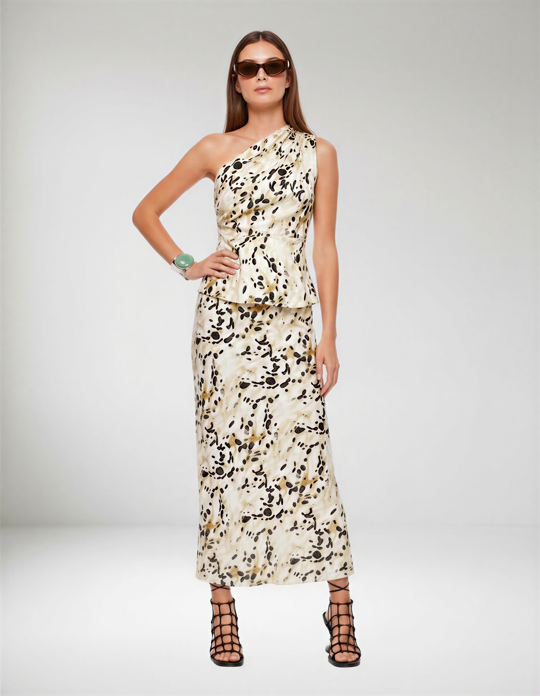 Saia Midi Estampada