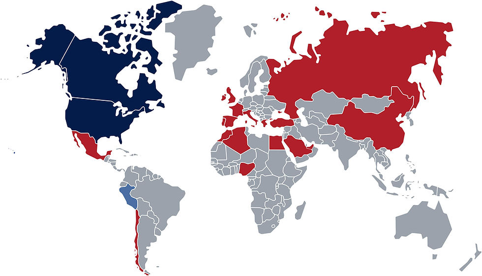 KWCC Global Installation Base World Map