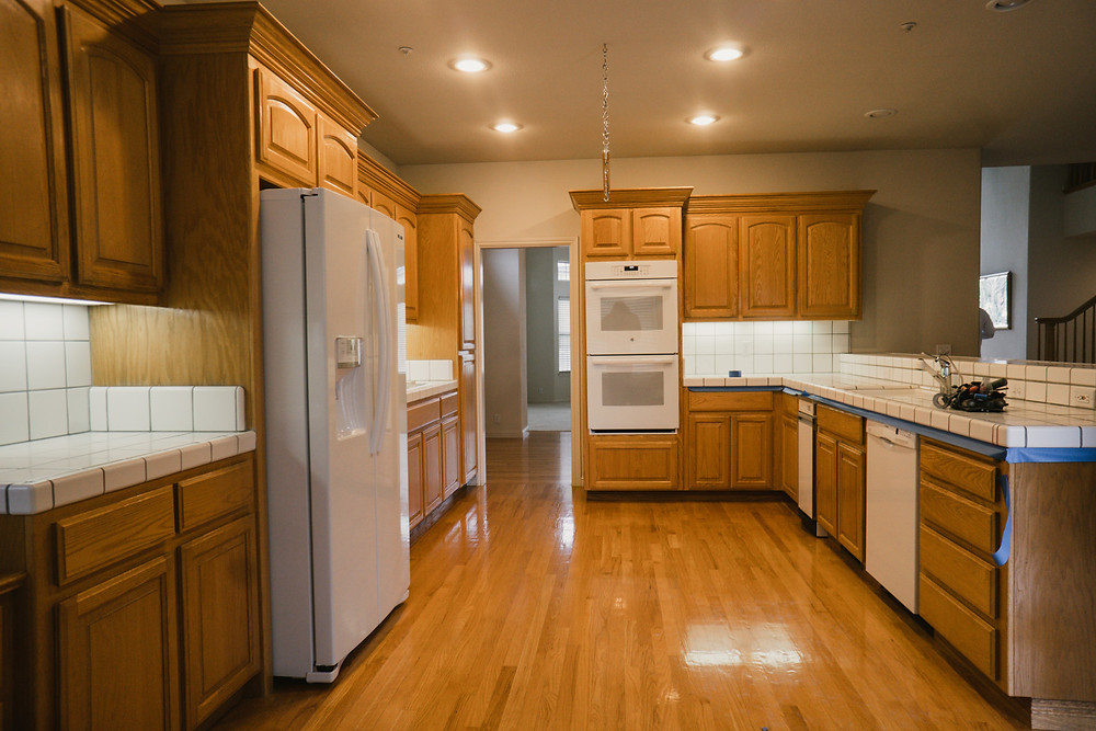 kitchen renovation in morgan hill, california (before)