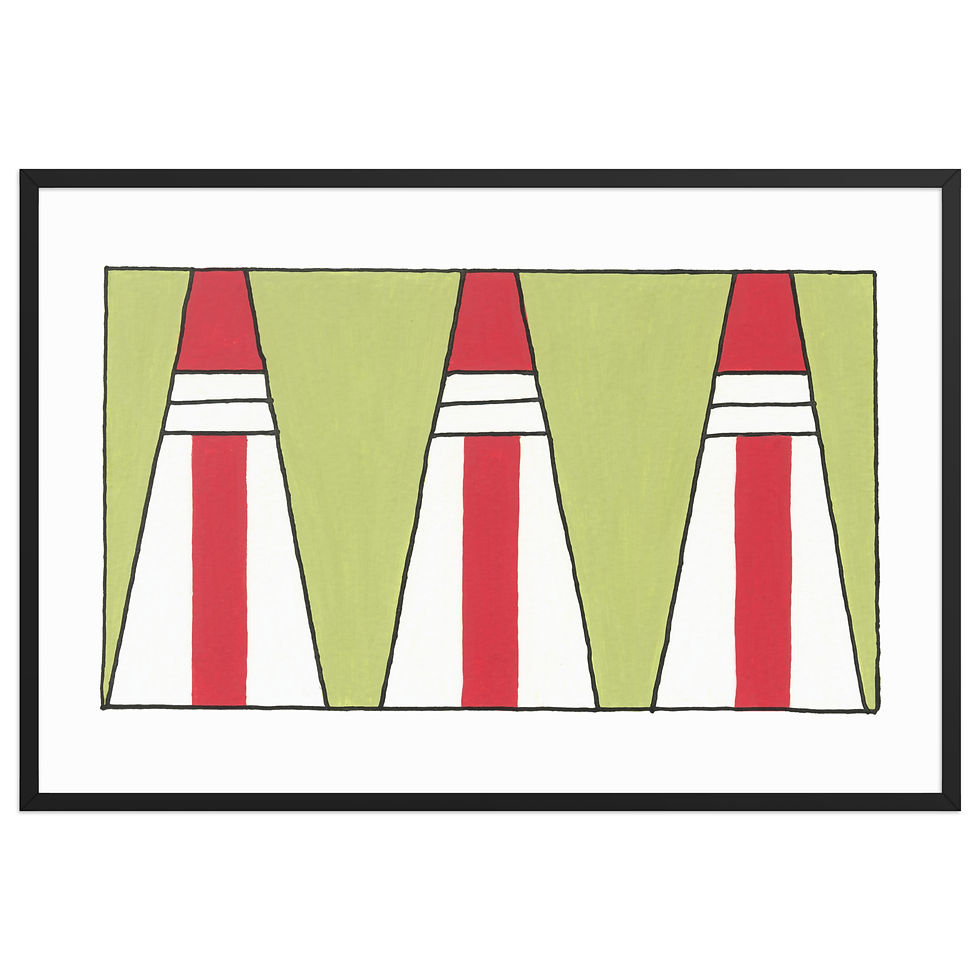 Thumbnail: HAWARA PYRAMID 3 - Framed Print