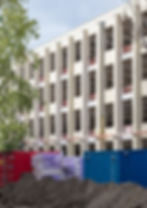 Baustellenfotografie umBauzeit vom HUQ fotografiert von Till Schuster