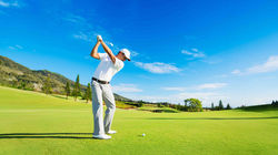 Man Playing Golf