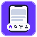 Mobile Menu Navigation Bar icon