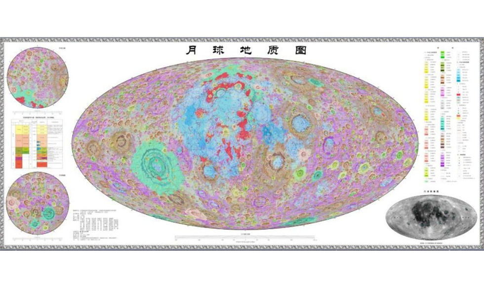 China completa mapa geológico de la Luna con más de 13.000 cráteres identificados