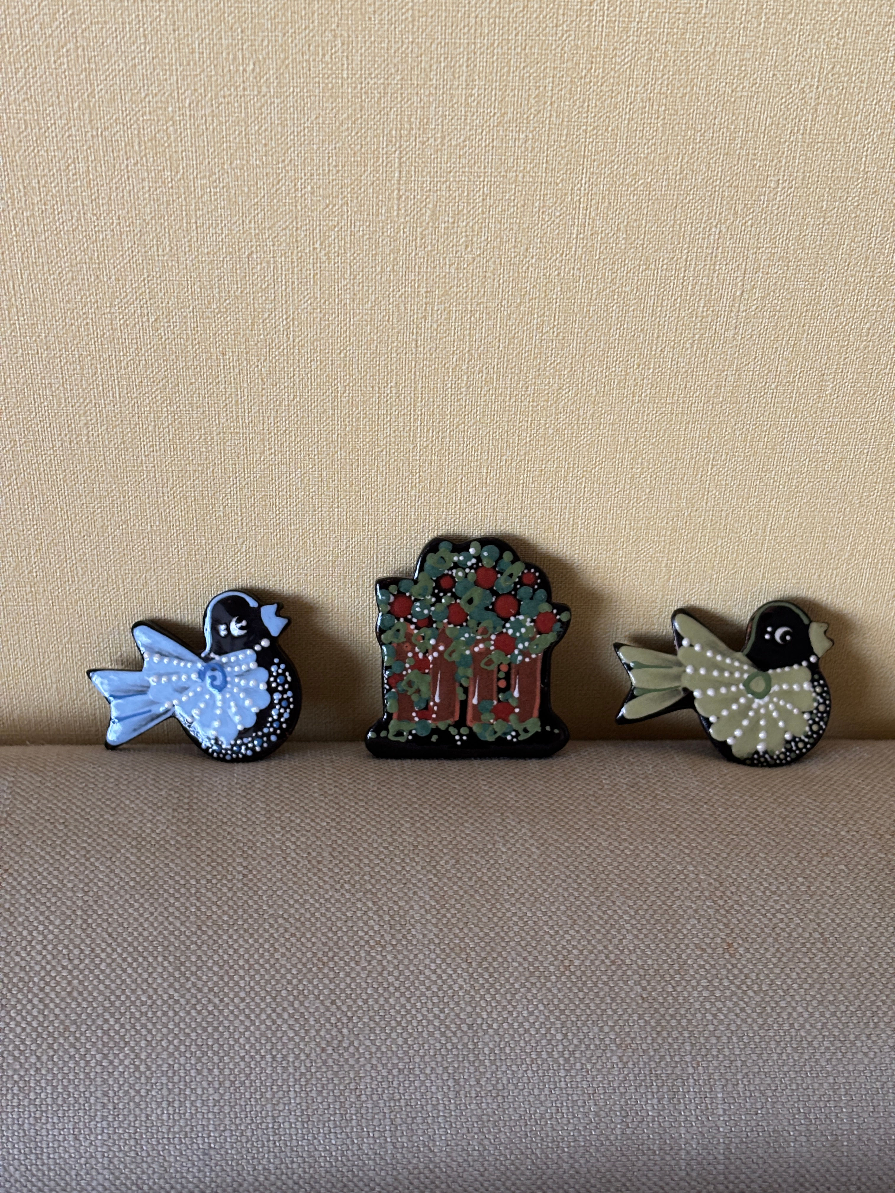 マグネット鳥(青）