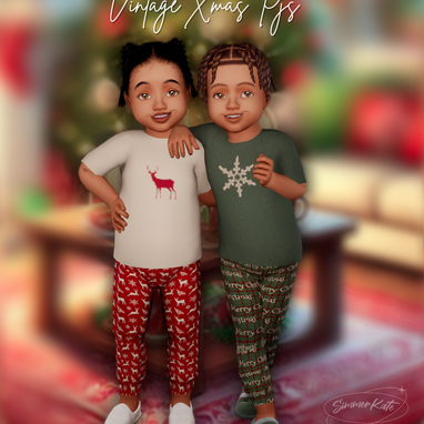 Vintage Christmas Pjs - Toddler