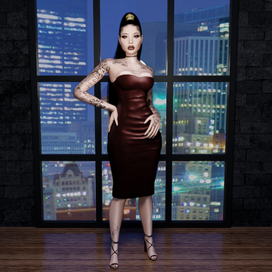 Leather Fitted Dress